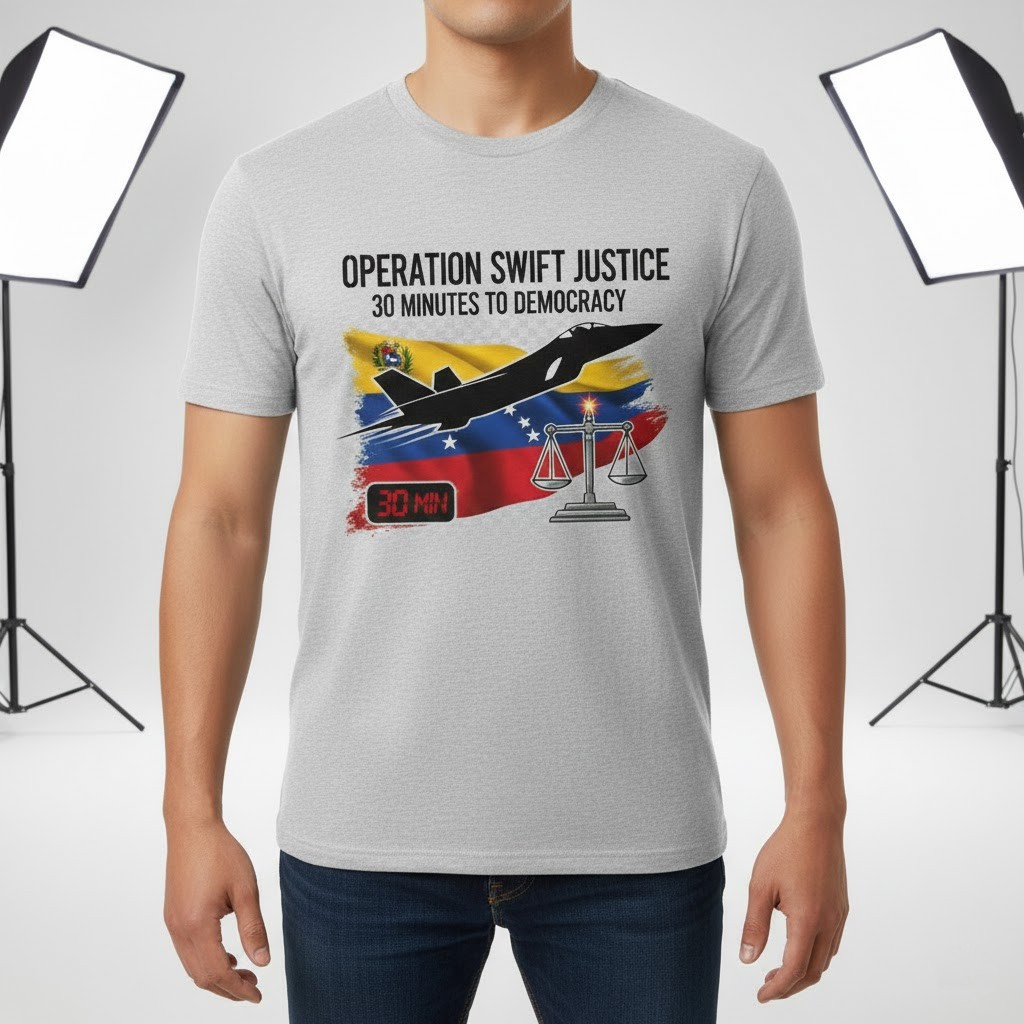 Operation Swift Justice 30 Minutes to Democracy Venezuela Military Shirt 3