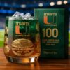 miami hurricanes 100th Anniversary Whiskey Glass 1