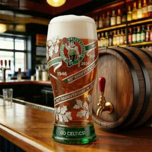 Boston Celtics 80th Anniversary 1946-2026 Beer Glass