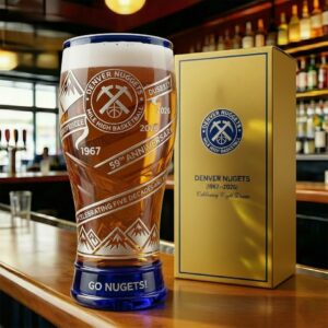 Denver Nuggets 59th Anniversary 1967-2026 Beer Glass