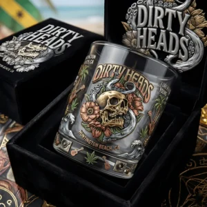 Dirty Heads Huntington Beach Forever Young Whiskey Glass