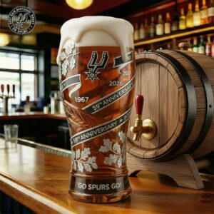 San Antonio Spurs 59th Anniversary 1967-2026 Beer Glass