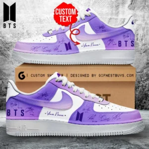 Personalized BTS World Tour 2026 AF1 Sneaker
