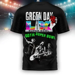 Green Day Super Bowl 60th Anniversary T-Shirt