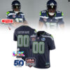 Seattle Seahawks 50th Anniversary Super Bowl LIX Custom Jersey