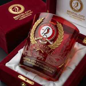 Bristol City 132nd Anniversary Celebration Whiskey Glass