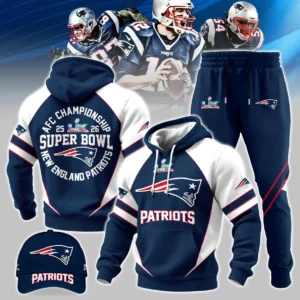 New England Patriots AFC Championship Super Bowl LIX Hoodie