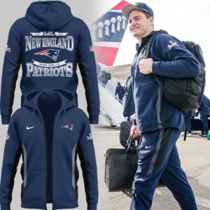 New England Patriots Super Bowl LX 2026 Zip Hoodie