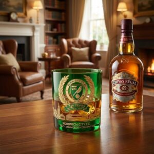 Norwich City FC 124th Anniversary 1902-2026 Whiskey Glass