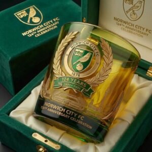 Norwich City FC 124th Anniversary 1902-2026 Whiskey Glass