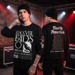 Black Veil Brides North America Tour 2025 The Saints Are All Sinners Sweatshirt