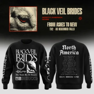 Black Veil Brides North America Tour 2025 The Saints Are All Sinners Sweatshirt