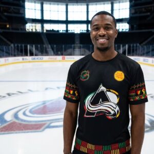Colorado Avalanche Black History Month T-Shirt