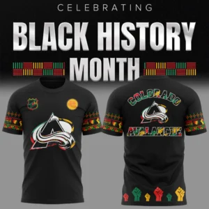 Colorado Avalanche Black History Month T-Shirt