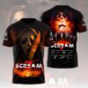 Scream 7 Fear Hits Home Cast Signatures 3D T-Shirt