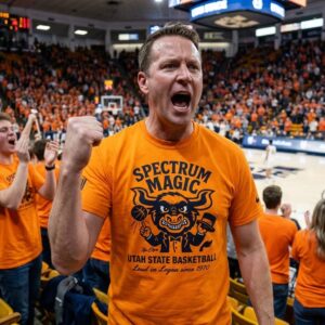 Utah State Basketball Spectrum Magic Loud in Logan since 1970 T-Shirt