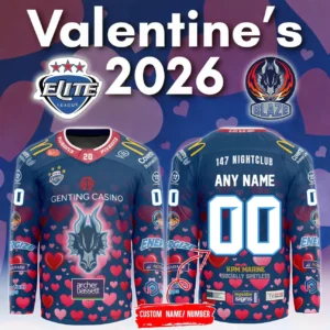 Coventry Blaze Valentine's 2026 Custom Hockey Jersey