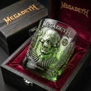 Megadeth Rust In Peace Whiskey Glass
