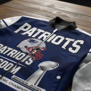 New England Patriots Super Bowl LX 2026 Champions Bomber Jacket