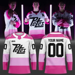 Peterborough Petes PINK IN THE RINK 2026 Custom Hockey Jersey