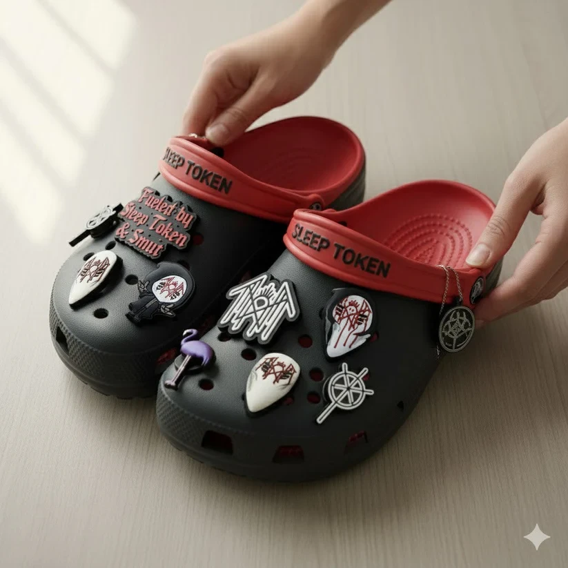 Sleep Token Custom Clogs With Charms