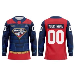 Windsor Spitfires Superman Superhero Night Hockey Jersey
