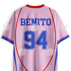 Bad Bunny Team Benito Pink Football Jersey