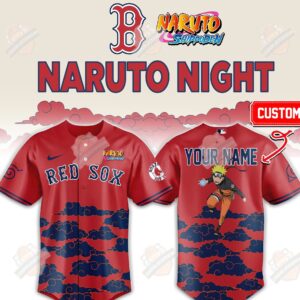 Boston Red Sox Naruto Night Custom Baseball Jersey