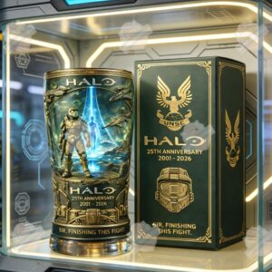 Halo 25th Anniversary 2001-2026 Sir Finishing This Fight Pint Glass