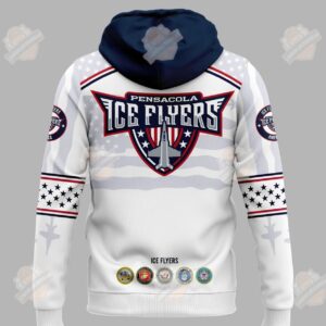 Pensacola Ice Flyers Military Appreciation America 250 Hoodie
