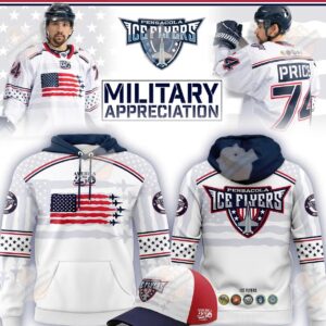 Pensacola Ice Flyers Military Appreciation America 250 Hoodie