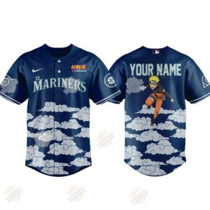 Seattle Mariners Naruto Night Custom Baseball Jersey