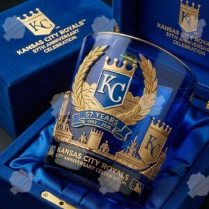 Kansas City Royals 57th Anniversary 1969-2026 Whiskey Glass