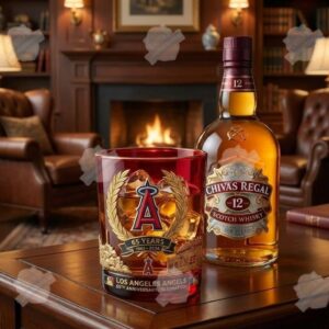 Los Angeles Angels 65th Anniversary Celebration Whiskey Glass