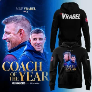 New England Patriots Mike Vrabel Coach of the Year Hoodie