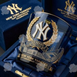 New York Yankees 123rd Anniversary 1903-2026 Whiskey Glass