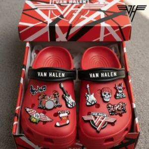 Van Halen Clogs With Charms