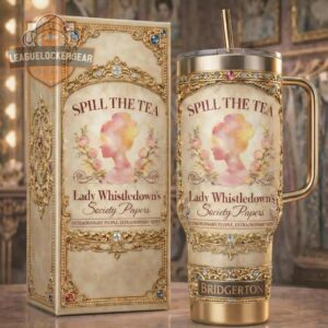 Bridgerton Lady Whistledown's Society Papers Spill The Tea 40oz Tumbler