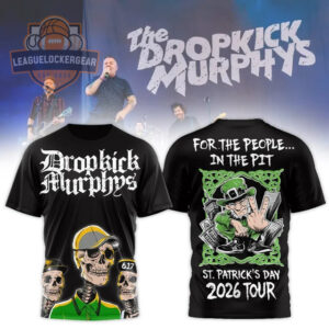 Dropkick Murphys St. Patrick's Day 2026 Tour T-Shirt