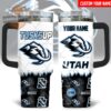Utah Mammoth Tusks Up Hockey Custom Name Tumbler With Handle