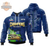 Seattle Seahawks Super Bowl LX Champions Player Roster 3D Hoodie