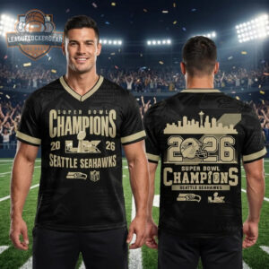 Seattle Seahawks Super Bowl LX 2026 Champions Baseball Jersey