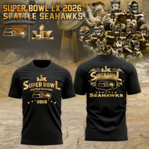 Seattle Seahawks Super Bowl LX 2026 T-Shirt