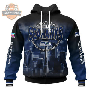 Seattle Seahawks Super Bowl LX Champions 3D Hoodie