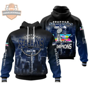 Seattle Seahawks Super Bowl LX Champions 3D Hoodie