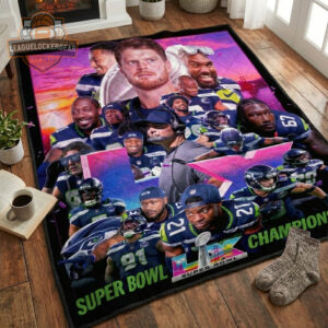 Seattle Seahawks Super Bowl LX Champions Quilt Blanket