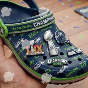 Seattle Seahawks Super Bowl LIX Champions 2026 Crocs