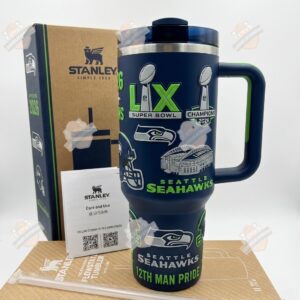 Seattle Seahawks Super Bowl LIX Champions 2026 Stanley Tumbler