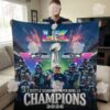 Seattle Seahawks Super Bowl LX Champions 2026 Blanket