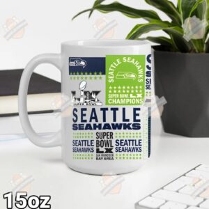 Seattle Seahawks Super Bowl LX Champions Roster Coffee Mug